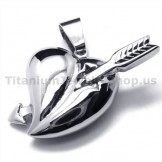 Cupid's arrows Titanium Pendant - Free Chain 19032