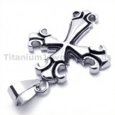 Vintage Cross Titanium Pendant - Free Chain 19305