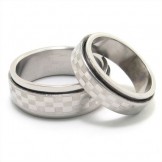 Mens titanium rings