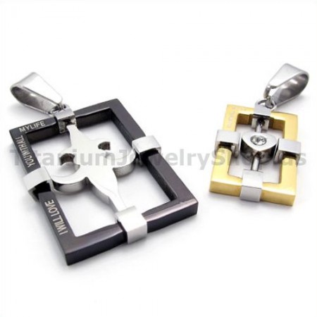 Titanium Lovers Pendants-Free Chains 19370
