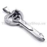 Love Titanium Lovers Key Pendants-Free Chains 19122