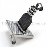 Socket and Plug Titanium Lovers Pendants-Free Chains 19143