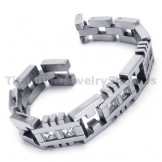 Mens Titanium Bracelet with Diamonds 18509