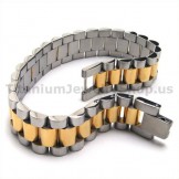 Mens Gloden Titanium Bracelet 18922