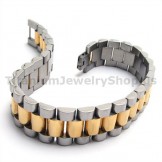 Mens Gloden Titanium Bracelet 18922