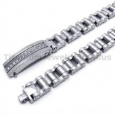 Mens Titanium Bracelet with Diamonds 19050