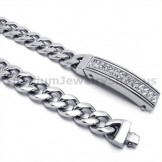 Mens Titanium Bracelet with Diamonds 19051