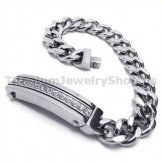 Mens Titanium Bracelet with Diamonds 19052