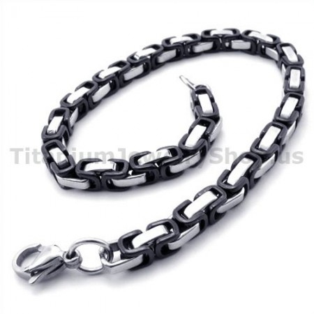 Mens Black Titanium Bracelet 19291