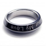 Mens titanium rings