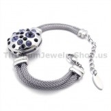 Womens Titanium Bracelet with Diamonds 19349