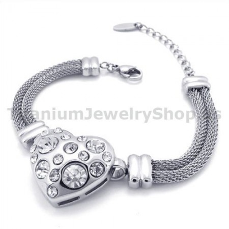 Womens Titanium Bracelet with Diamonds 19350