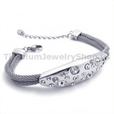 Womens Titanium Bracelet with Diamonds 19353