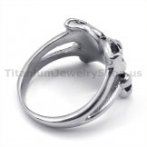 Titanium Skull Ring 19224