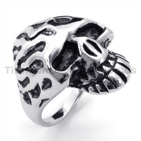 Titanium Skull Ring 19228