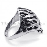 Titanium Skull Ring 19228
