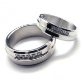 Womens titanium diamond rings