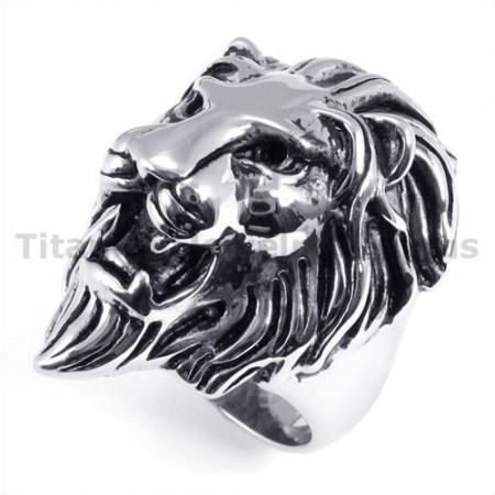 Lion Titanium Ring 19245