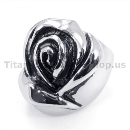 Flower Titanium Ring 19246