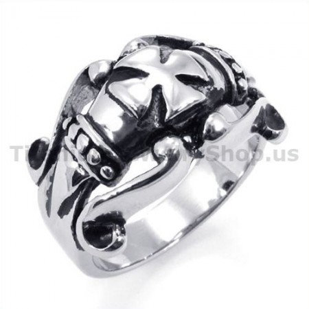 Cross Titanium Ring 19249