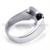 Cross Skull Titanium Ring 19250