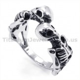 Skull Titanium Ring 19251