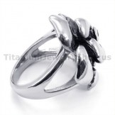 Flower Titanium Ring 19255