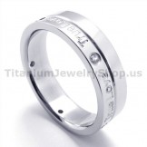 True Love Titanium Ring with Diamond 19275
