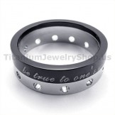 Black Titanium Ring 19279