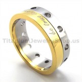 Gloden Titanium Ring 19280