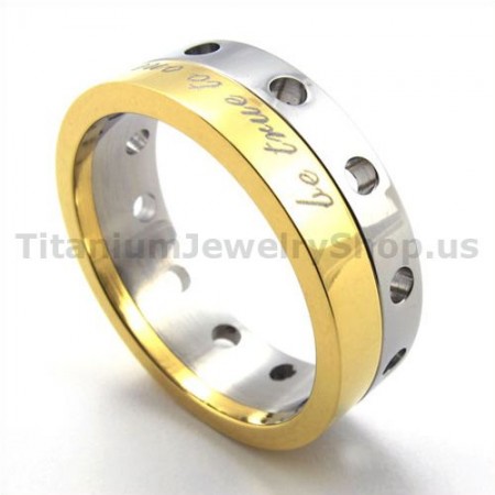 Gloden Titanium Ring 19280