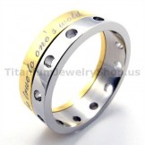 Gloden Titanium Ring 19280