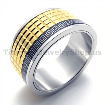 Gloden Titanium Ring 19292