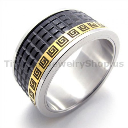 Black Titanium Ring 19293