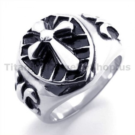Cross Titanium Ring 19295
