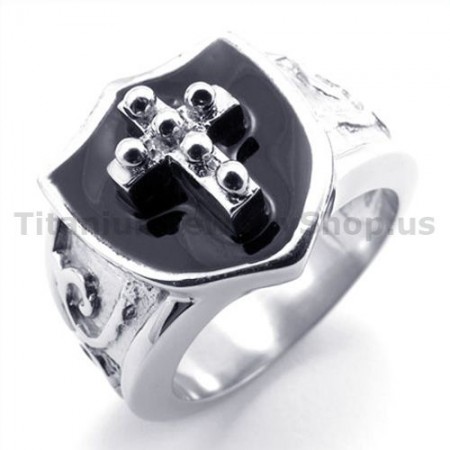 Cross Titanium Ring 19296