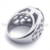 Titanium Ring with Zircon 19354