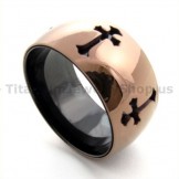 Classical Cross Titanium Ring 19422