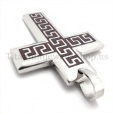 coffee fashion men titanium cross pendant 19653