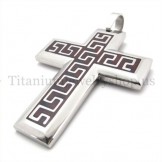 coffee fashion men titanium cross pendant 19653