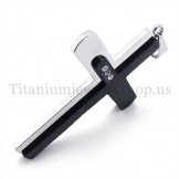 two layers bible fashion titanium cross pendant 19707