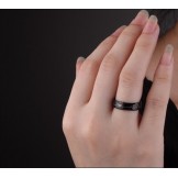 ECG Tungsten wedding band