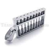 Silver abacus titanium pendant 19950