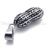 Cute peanut model titanium pendant 19978