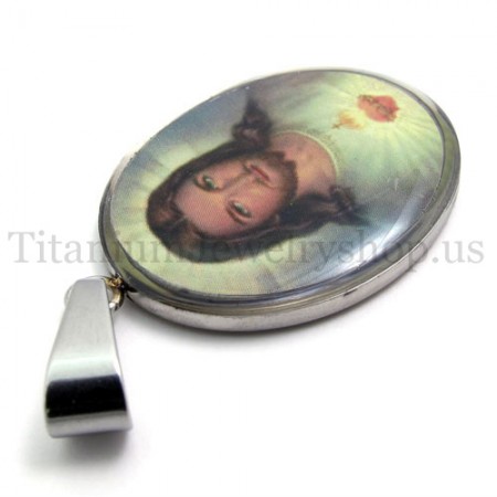 Jesus series titanium pendant 20090