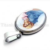 Madonna and Jesus Series titanium pendant 20091 
