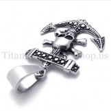 Anchor of pirate ship titanium pendant 20116