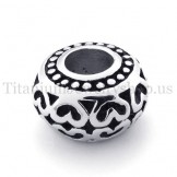 drum model fortunate bead titanium pendant 20125