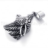 2012 New Classical Wolf Head Titanium Pendant 20105
