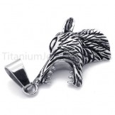 2012 New Classical Wolf Head Titanium Pendant 20105